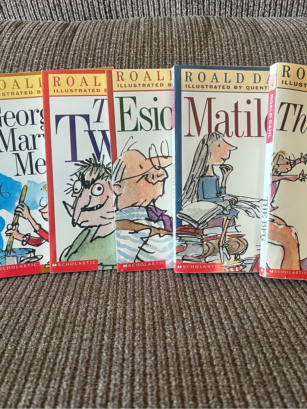 Vintage Roald Dahl Children's Book Set - Colorful Illustrated Covers
